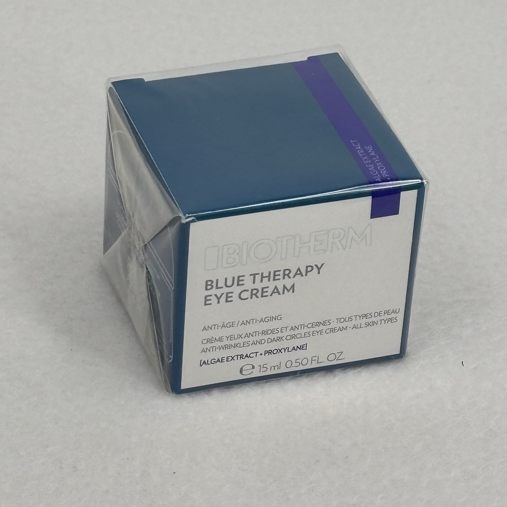 Biotherm Blue Therapy Eye Cream 15ml 0.50oz Anti-Aging Algae Extract Pro-Xylane